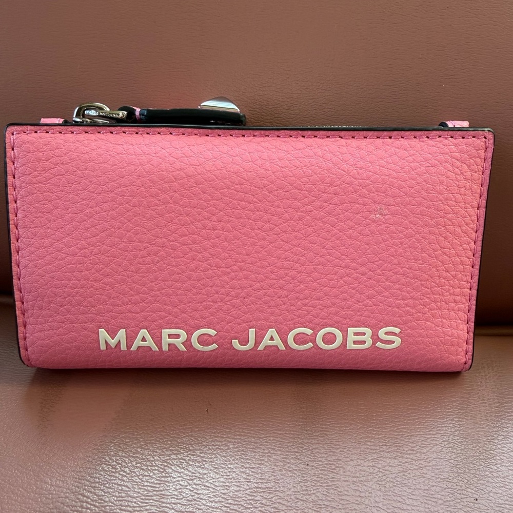 Marc Jacobs Vibrant Pink Leather Wallet